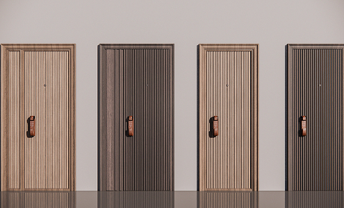 Modern security door 3d model