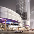 Modern Commercial Building Hanzhong Building Guide Animation 3d model