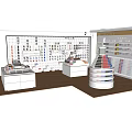 Modern Stationery Store Large Stationery Store Display Table Display Cabinet Book Stationery 3d model