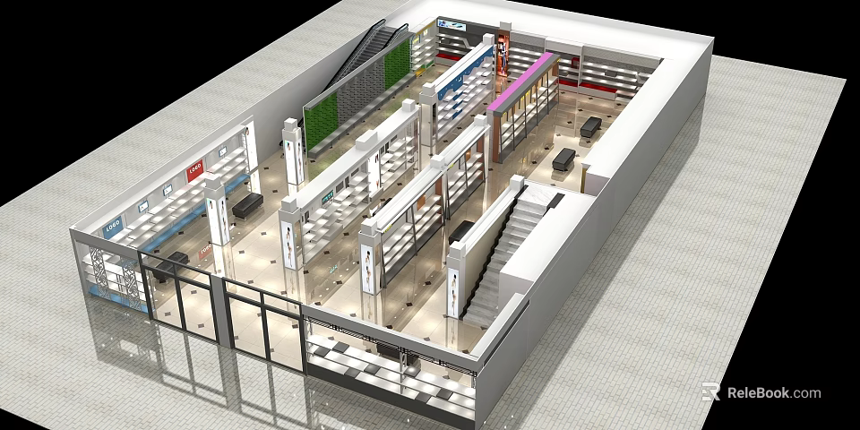 Modern Shower Sauna Interior Design With Relaxation Space And Comfortable Facilities 3d model 