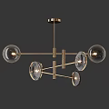 Elegant Contemporary Chandeliers With Circular Rings And Glass Globe Designs