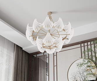 Modern chandelier 3d model