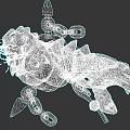 Decorative Dragon Head Weapon With Chains Flame And Ornate Metal Design