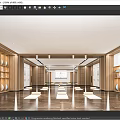 Modern Yoga Studio With Wooden Interior Yoga Mats And Mirror Walls For Fitness