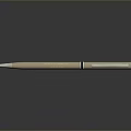 Sleek Silver Metallic Pen With Golden Nib On Smooth Black Surface And Reflection