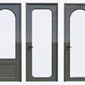 Modern single door 3d model