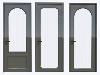 Modern single door 3d model