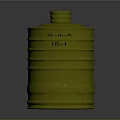 Yellow Cylindrical Storage Container With Ribbed Design Lid And Model TN4 For Home Use