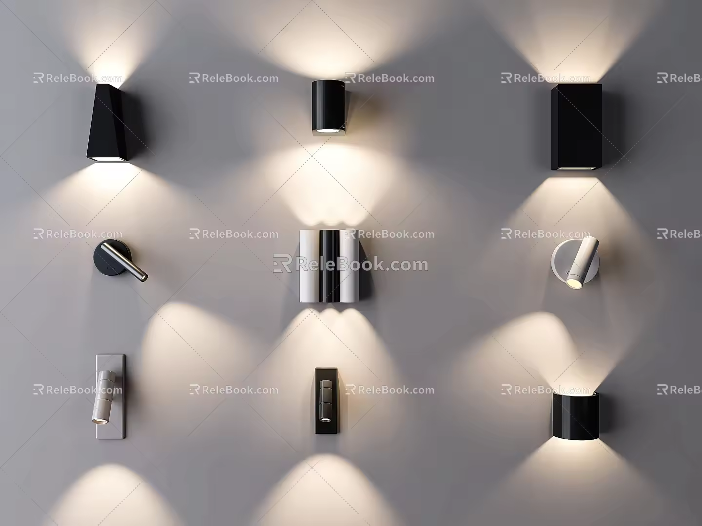 Simple wall lamp square box wall lamp wall lamp aisle lamp corridor lamp atmosphere lamp 3d model