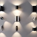 Simple wall lamp square box wall lamp wall lamp aisle lamp corridor lamp atmosphere lamp 3d model