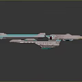 Advanced Futuristic Fighter Jet With Sleek Design Glowing Blue Accents And Circular Structure