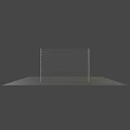 Sturdy Chain Link Fence Enclosure With Metal Frame And Grid Design