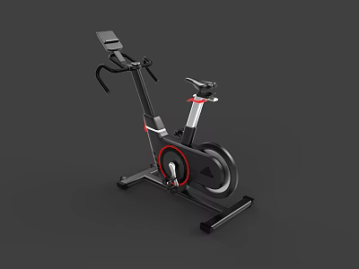 Modern Stationary Exercise Bike For Home Fitness Indoor Cardio Workout Equipment 3d model