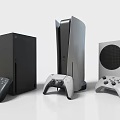 Game console gamepad 3d model