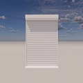 White Vertical Striped Roller Curtain For Minimalist Home Interior Decoration