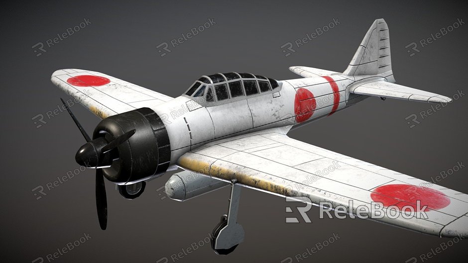 Japanese combat aircraft model