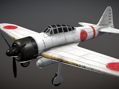 Japanese combat aircraft model