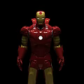Detailed Iron Man Action Figure With Red And Gold Armor And Chest Reactor