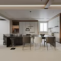 Modern dining table 3d model