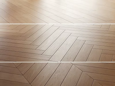 Elegant Wooden Flooring Herringbone Pattern With Smooth Natural Light Brown Texture 3d model