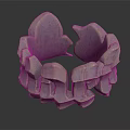 Silver Ring With Unique Geometric Petal Like Design Metallic Luster And Modern Styling