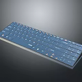 Slim Wireless Computer Keyboard With Standard Layout And Function Keys