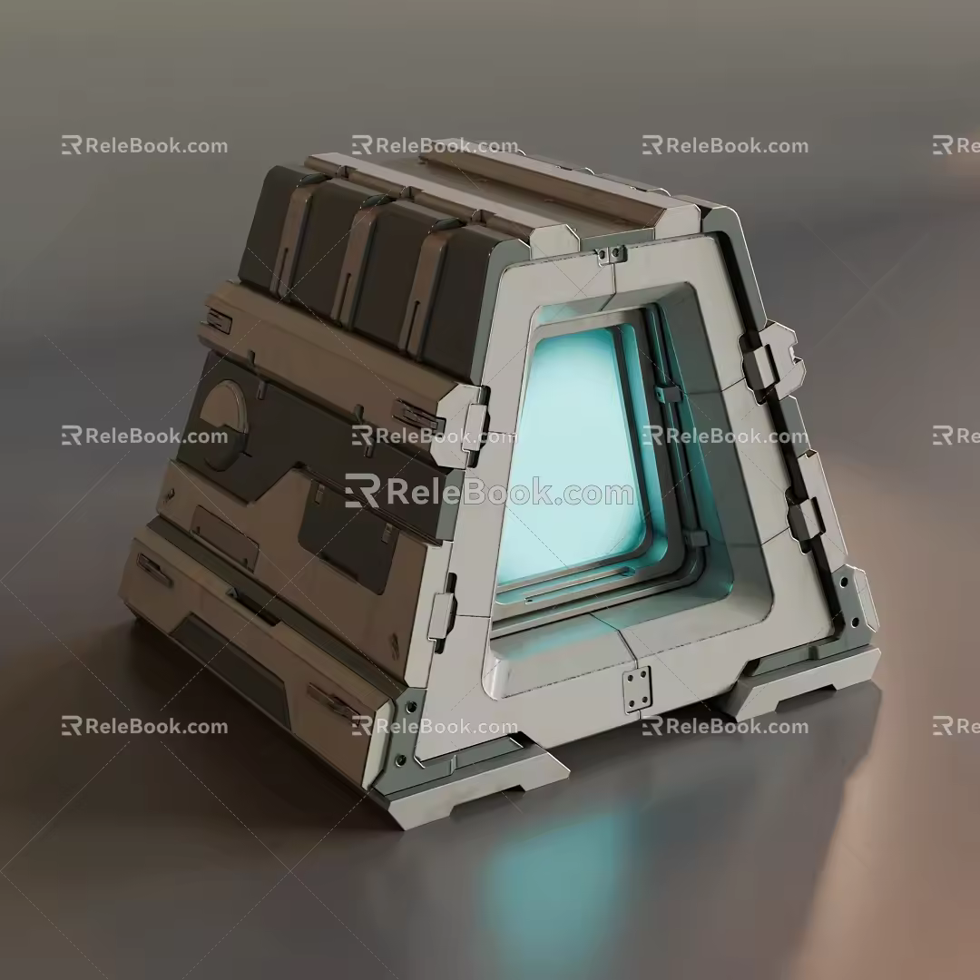 Sci-Fi Box 3d model