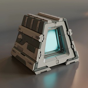 Sci-Fi Box 3d model