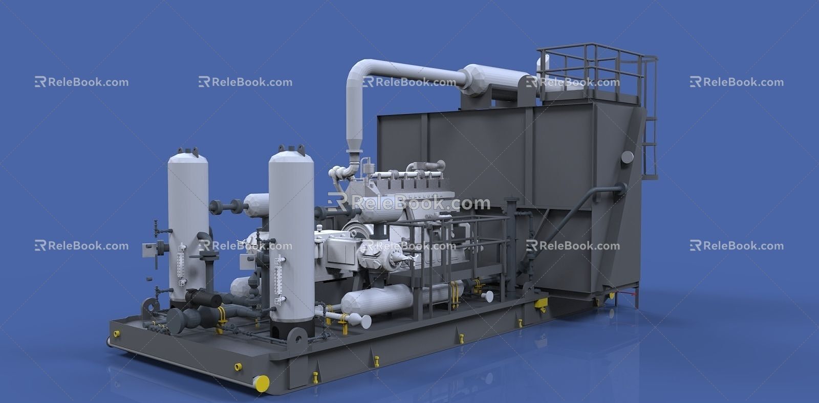 Gas Compressor Compressor Air Compressor 3d model