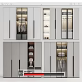 Modern Wardrobe Interior With Sliding Glass Doors Hanging Rods And Storage Shelves