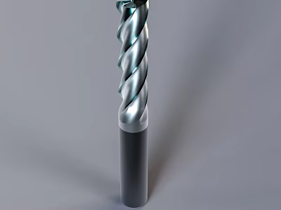 Industrial Grade Tungsten Carbide Spiral Drill Bit For Precision Drilling Applications 3d model