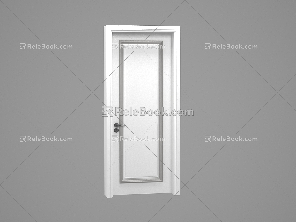 Wooden door 3d model