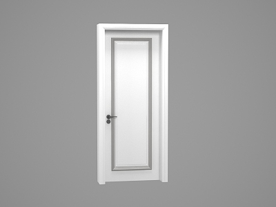 Wooden door 3d model