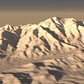 Scenic Mountain Landscape With Lush Greenery Sunset Sky And Rolling Hills