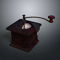 Vintage Wooden Manual Coffee Grinder With Retro Design For Home Kitchen Appliance Use