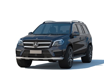 Mercedes-Benz GLS 2014 MercedesBenz Mercedes has less simple mold surface 3d model