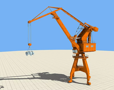 Tower crane 3d model