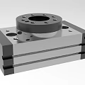 Durable Industrial Equipment Precision Machined Metal Base Circular Top Mounting Holes