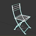 Wooden Slat Leisure Chair with Foldable Metal Frame and Outdoor Patio Design