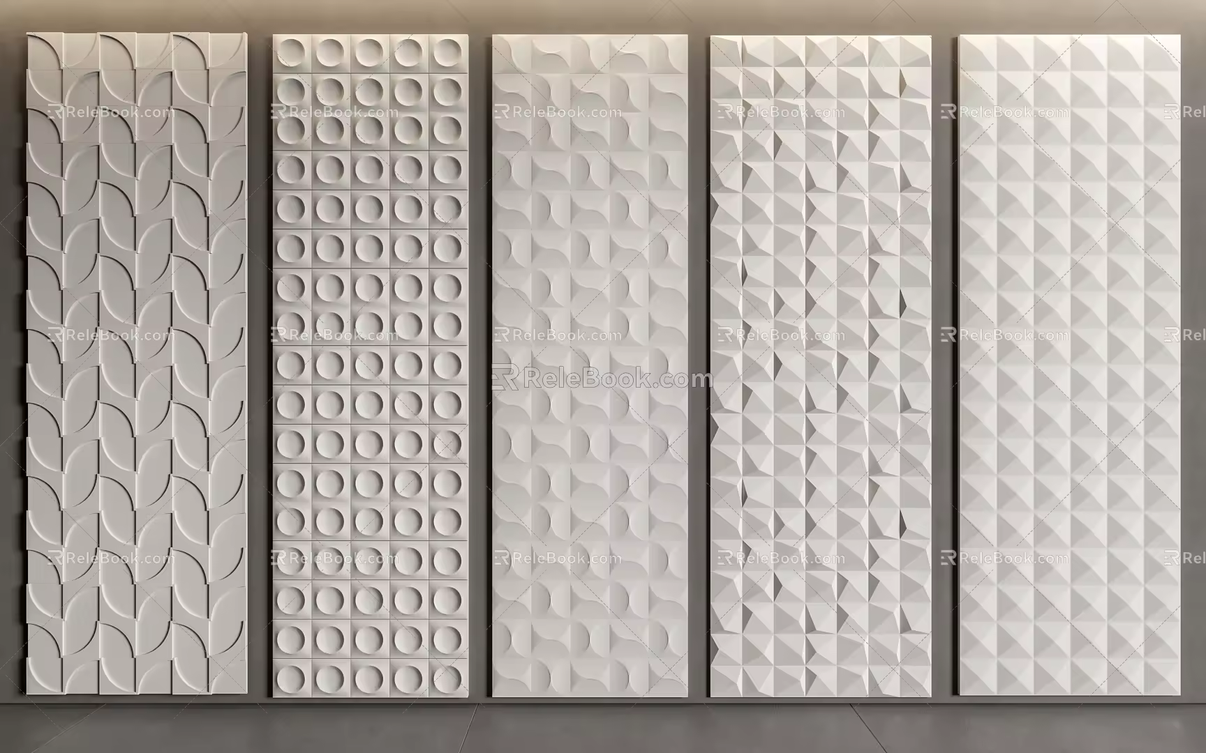 Modern wall panel modeling wall panel decorative panel 3d model
