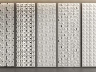 Modern wall panel modeling wall panel decorative panel 3d model