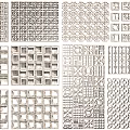 Building Exterior Wall Decorative Panels With Various Geometric Patterns And Designs 3d model
