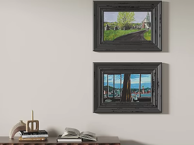 Jane European decorative painting 3d model