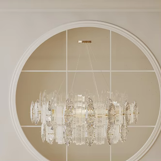 Modern chandelier 3d model