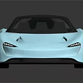 Light Blue Modern Sports Car With Sleek Design Black Wheels And Glossy Finish
