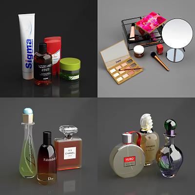 Modern Cosmetics 3d model Modern Cosmetics 3d model