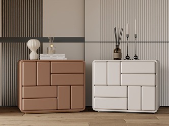 Modern bedside table 3d model