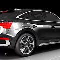 Audi Black SUV Modern Sporty Design With Stylish Front Grille And Alloy Wheels