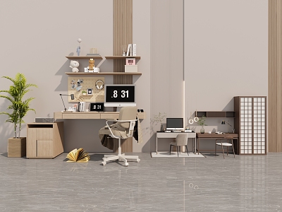 Modern Desk and Chair Table and Chair model