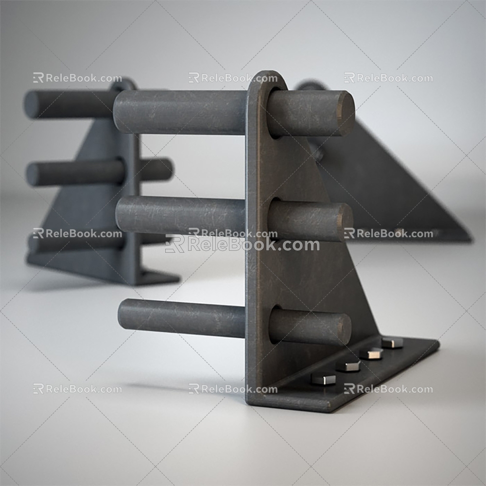 Screw iron block tool hardware 3d model